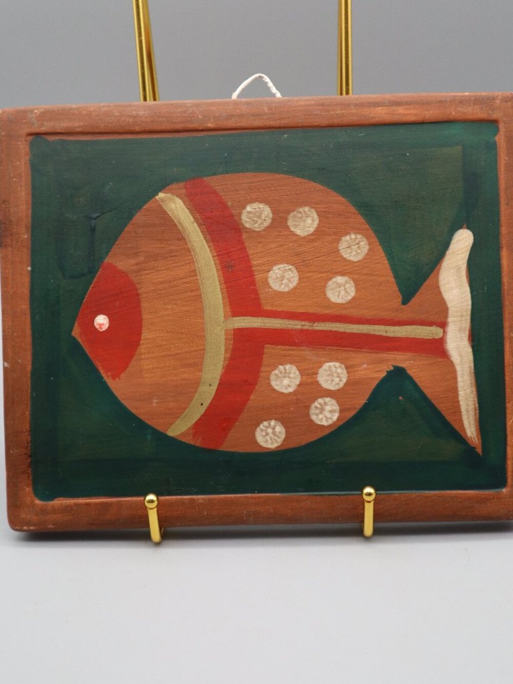 Vtg Bellini Piu Italian Pottery Ceramic Fish Wall Plaque Tuscan Folk Art Coastal